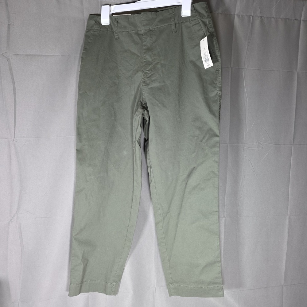 A New Day Women's Cropped‎ High Rise Olive Pants 10R NWT